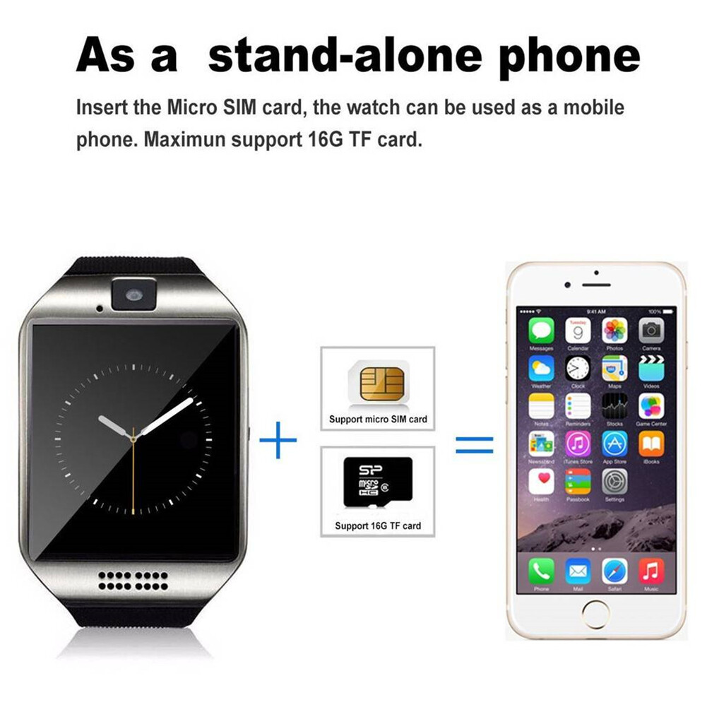 SmartWatch Bluetooth Wristwatch Sport Fitness Tracker Unlocked Phone For Android