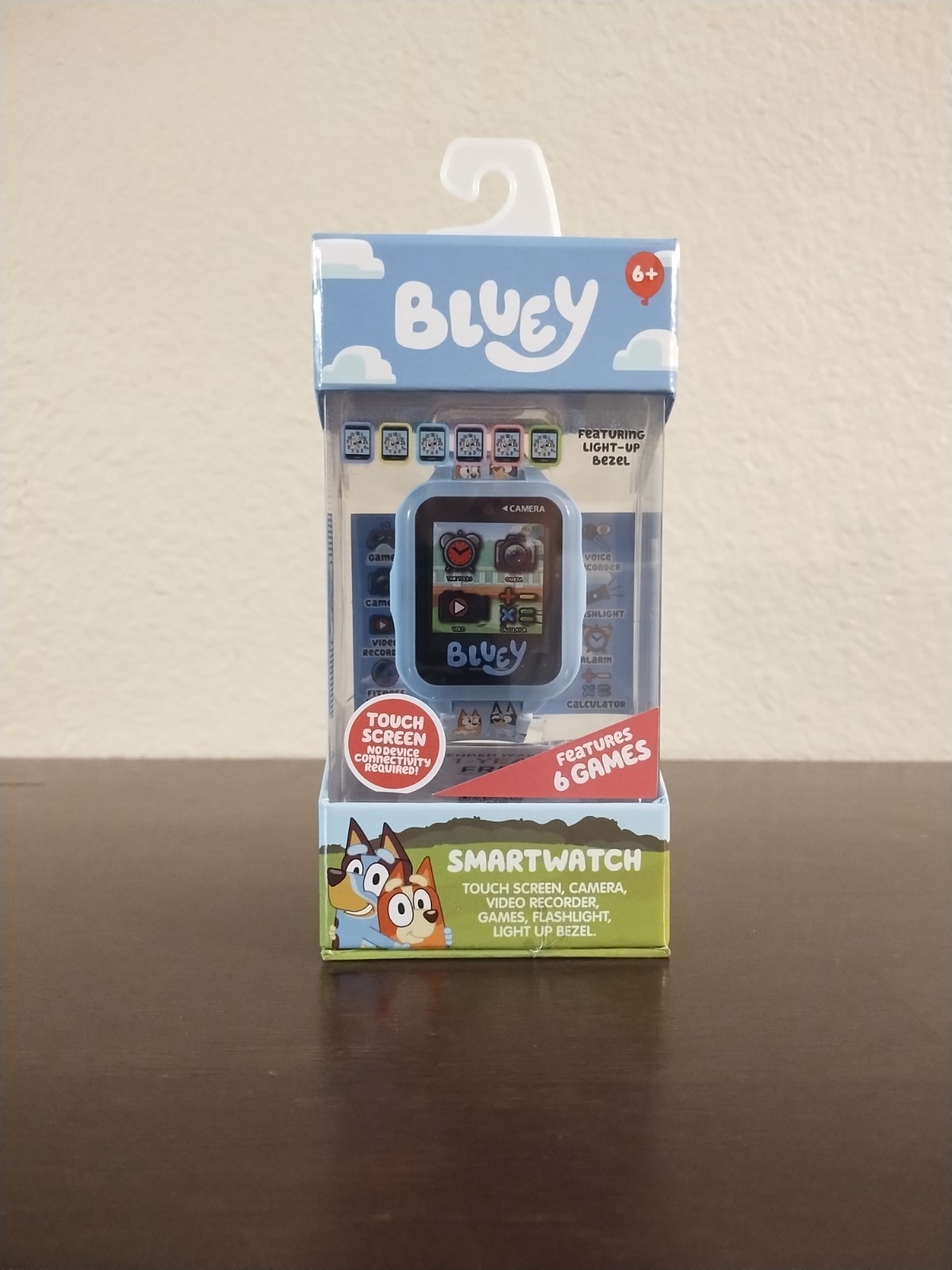 Bluey Smartwatch Touch Screen Camera, Video Records, Games, Flashlight