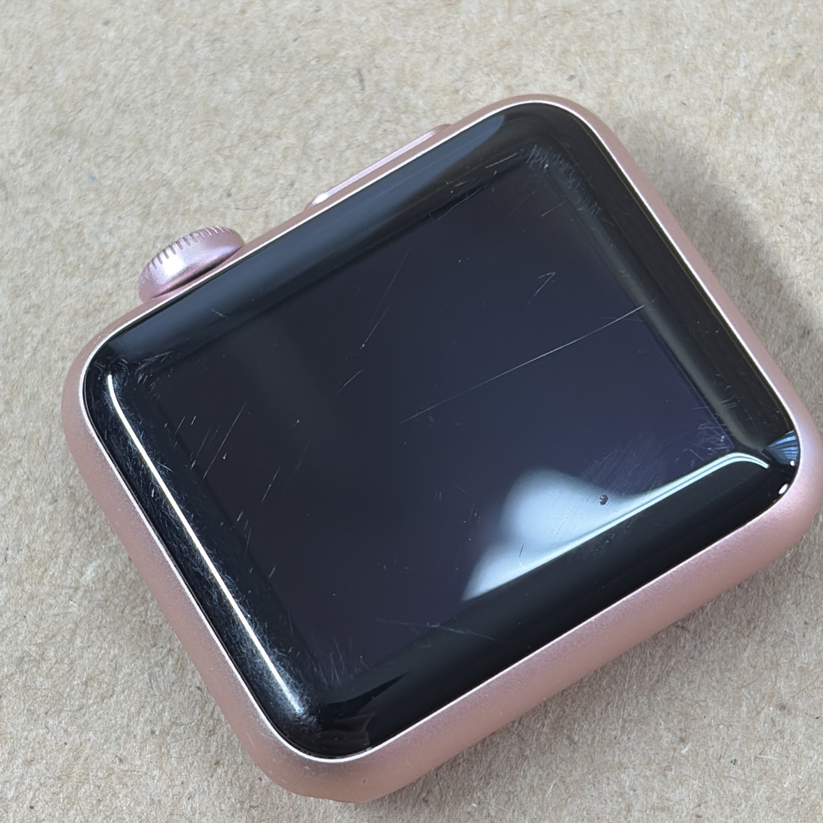 FOR PARTS Apple Watch Series 1 38mm Aluminum Rose Gold A1802 NO POWER