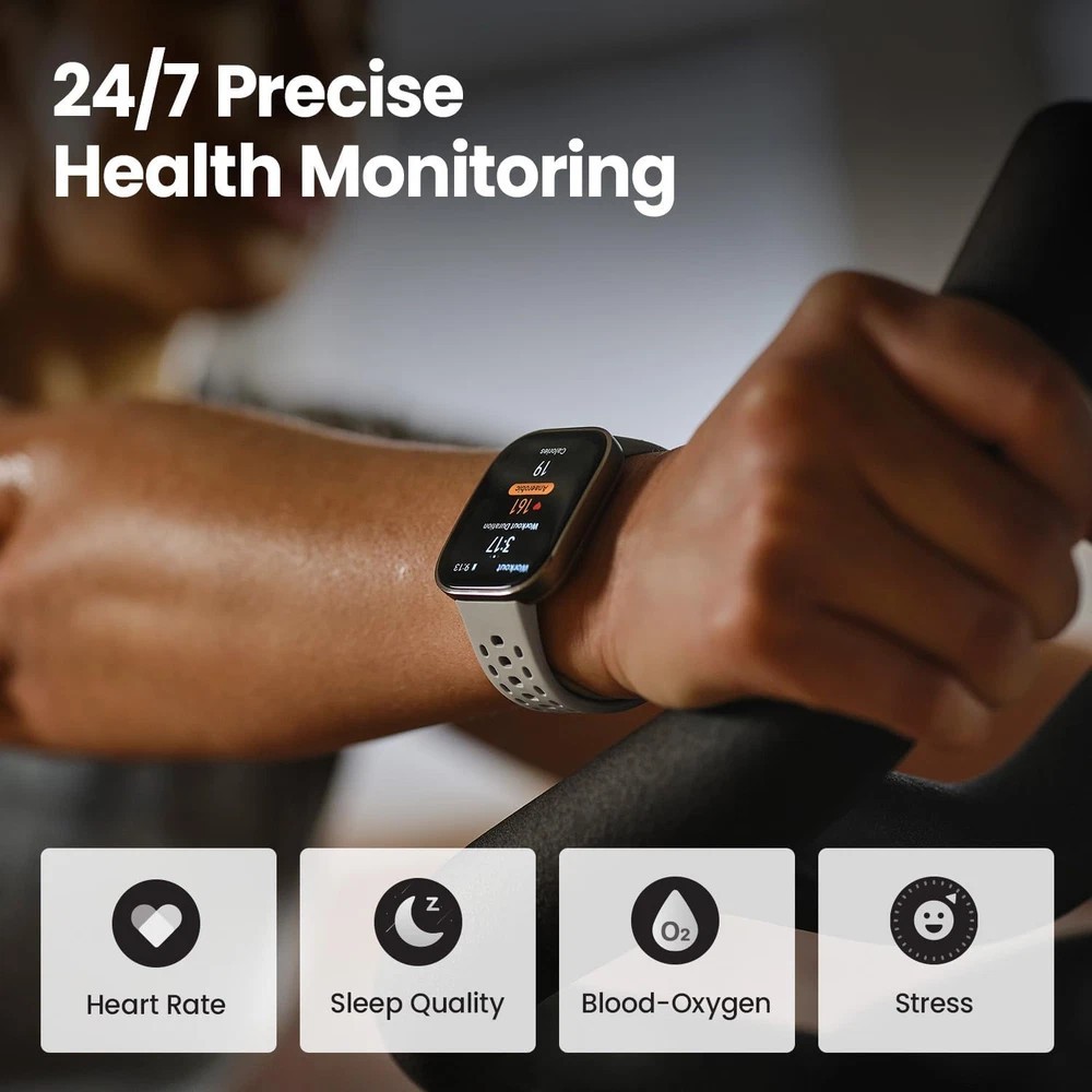 Amazfit Bip 6 Smart Watch 46Mm, 14 Day Battery, 1.97″ AMOLED Display, GPS & Free