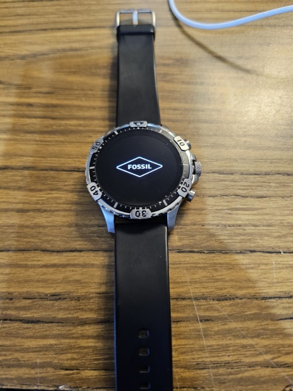FOSSIL Garrett HR Gen 5 46mm Smartwatch DW10F2 Stainless Steel Black Silver