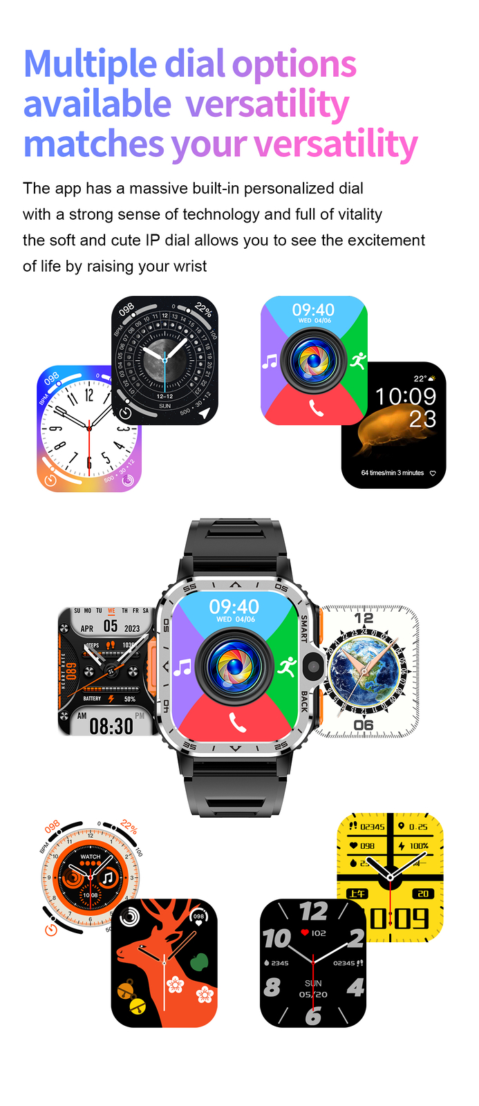 4G WIFI Smart Watch Bluetooth Call Business Outdoor Sports Waterproof Wristwatch
