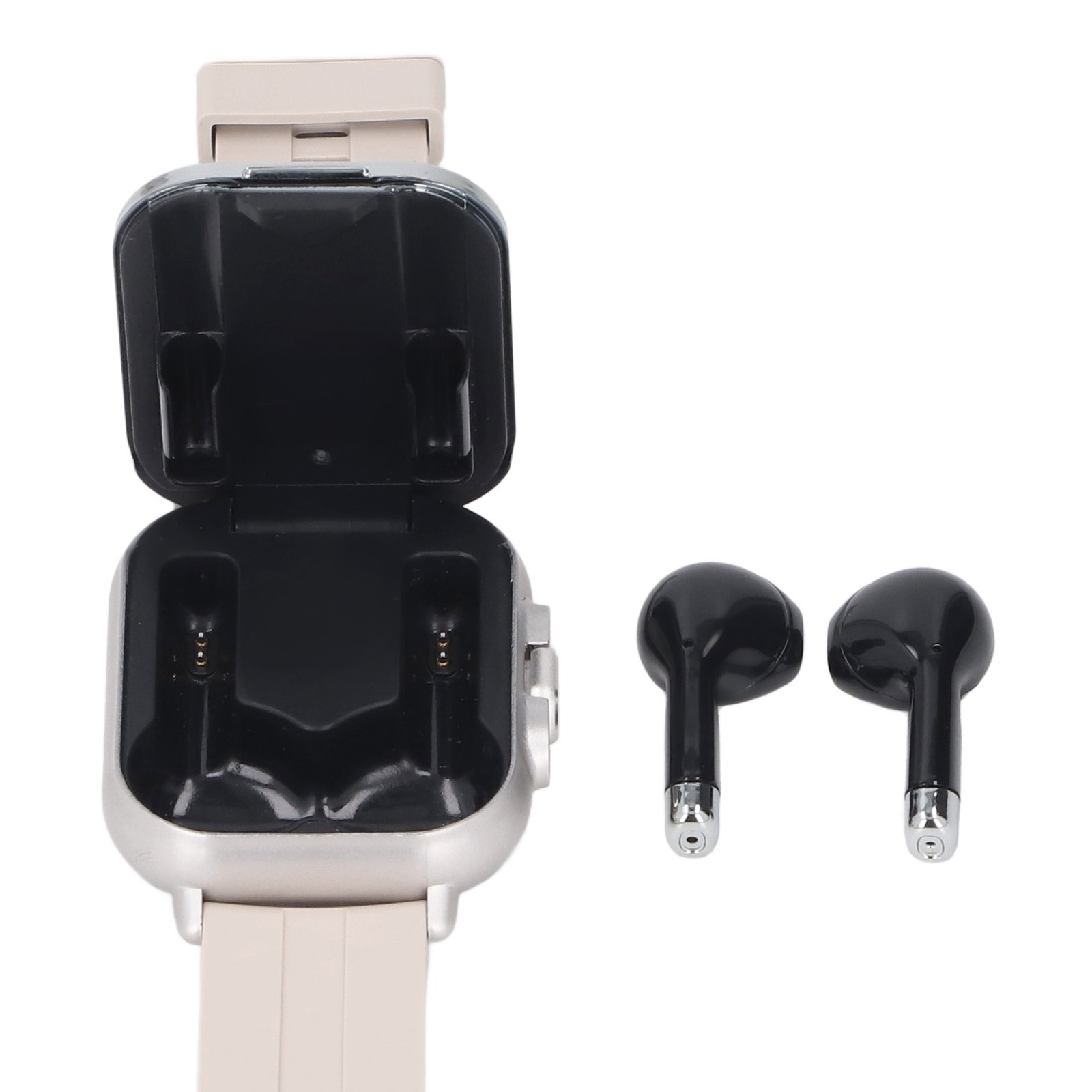 2 In 1 Smart Watch With Earbuds HD Touch Screen Bluetooth Call For IOS