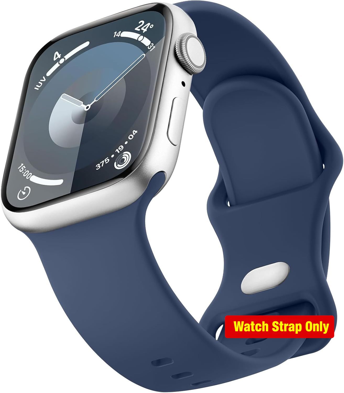 Silicone Strap Compatible with Apple Watch Series 10 41mm Waterproof
