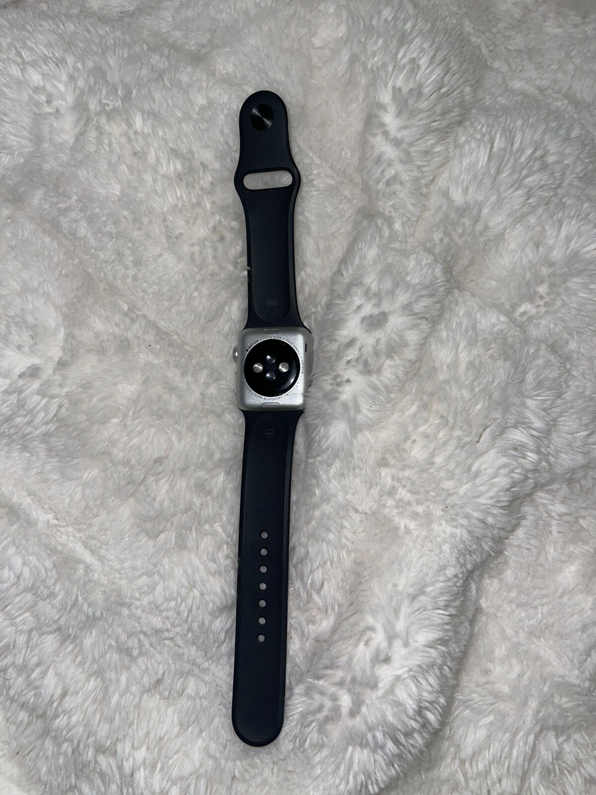 Apple Watch Sport 38mm Aluminum Case Black Sport Band – (MJ2X2LL/A)