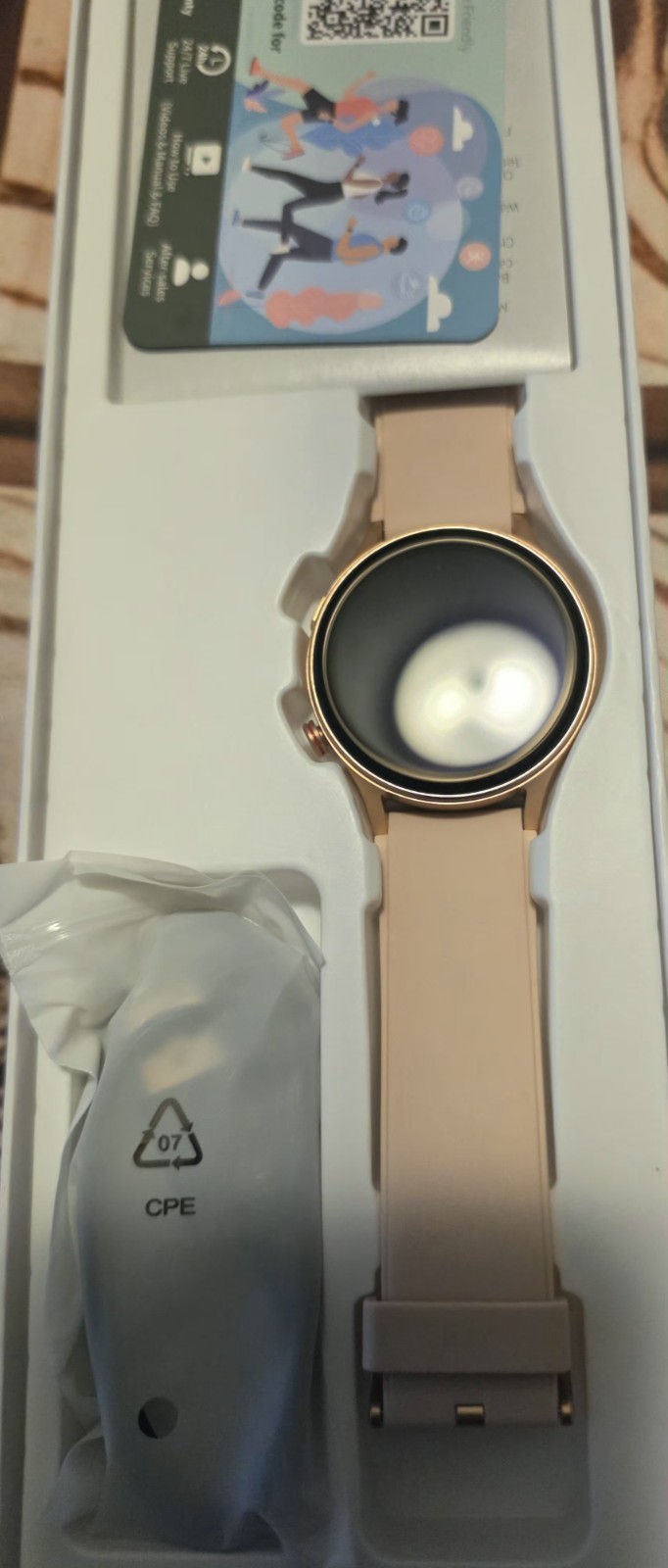 Smart Watch for Women, AMOLED Ultra-Clear Screen S/M/L Rose Gold Rose Gold