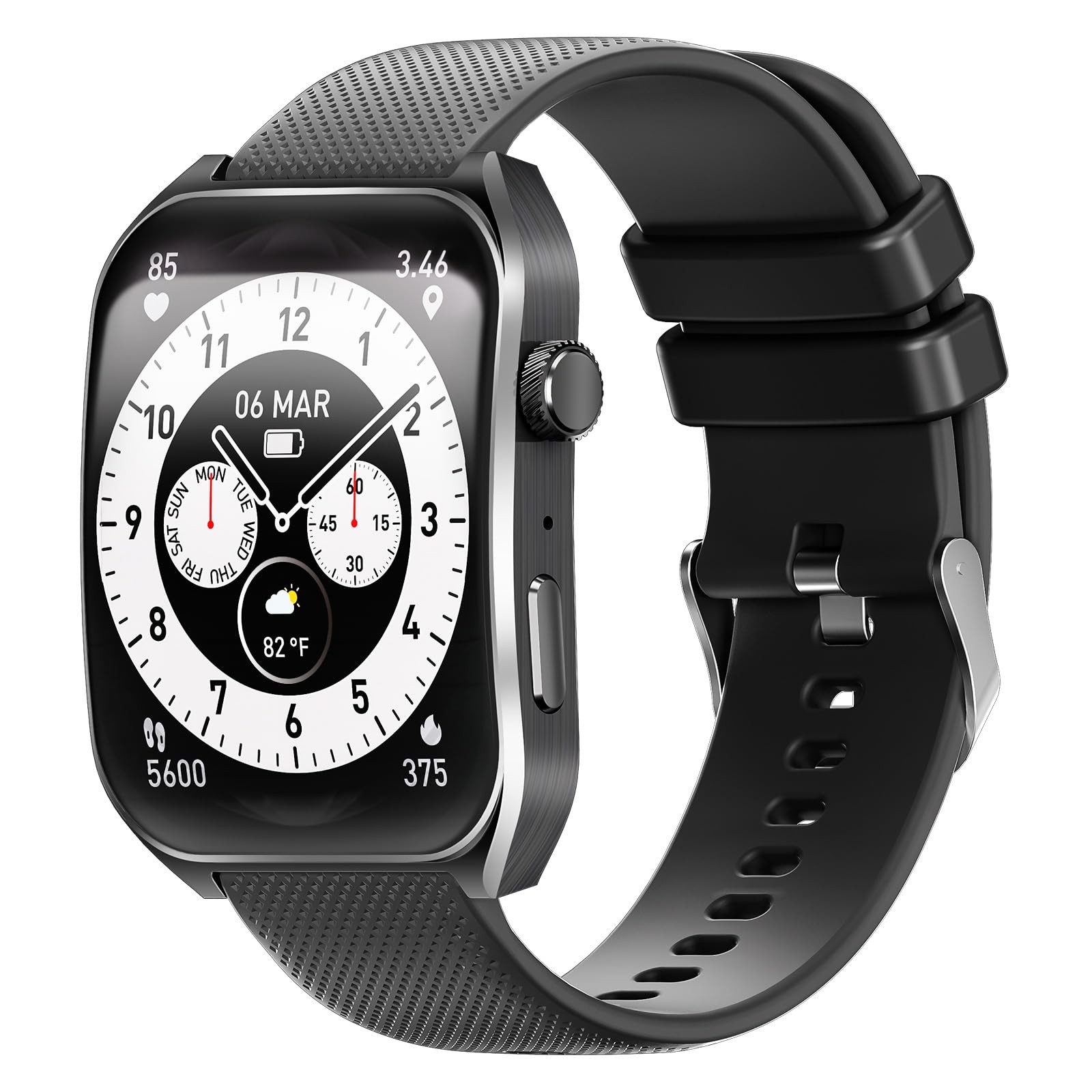 Smart Watches for Men (Answer/Make Calls),2.04″ AMOLED Curved Display,Mens wi…