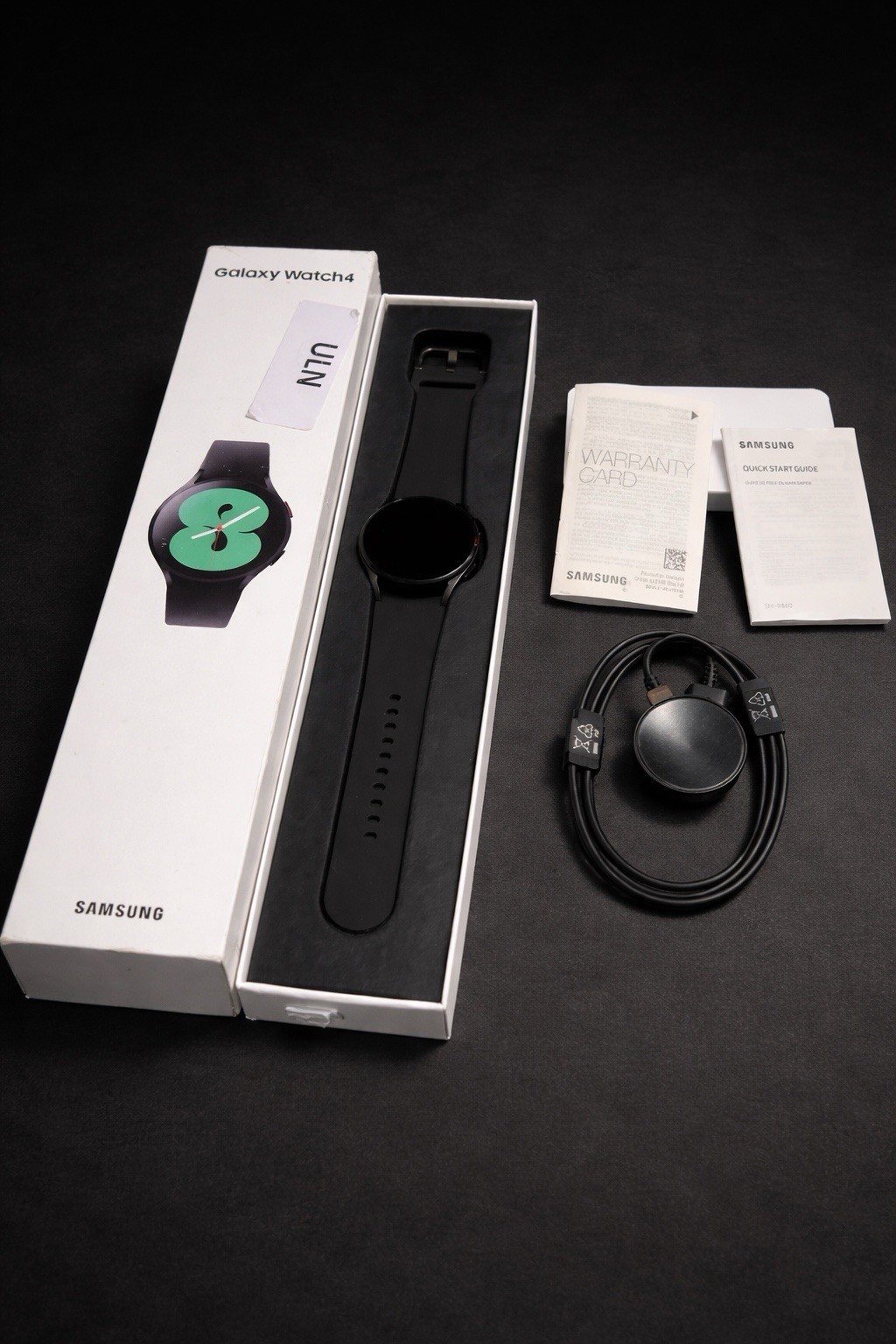 Samsung Galaxy Watch4 SM-R860 40mm Aluminum Case with Sport Band – Black…