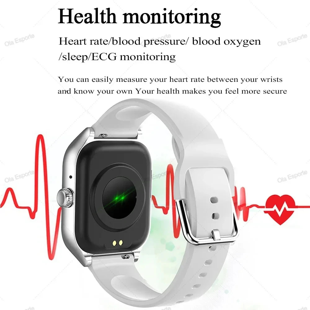 Smart Watch Bluetooth Call 2.01″ HD Screen Heart Rate Monitor Fitness Tracker