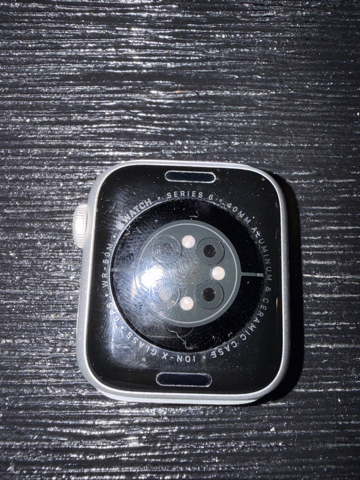 Apple Watch Series 6 40mm Silver Aluminum & Ceramic GPS No Band WR 50M – As Is