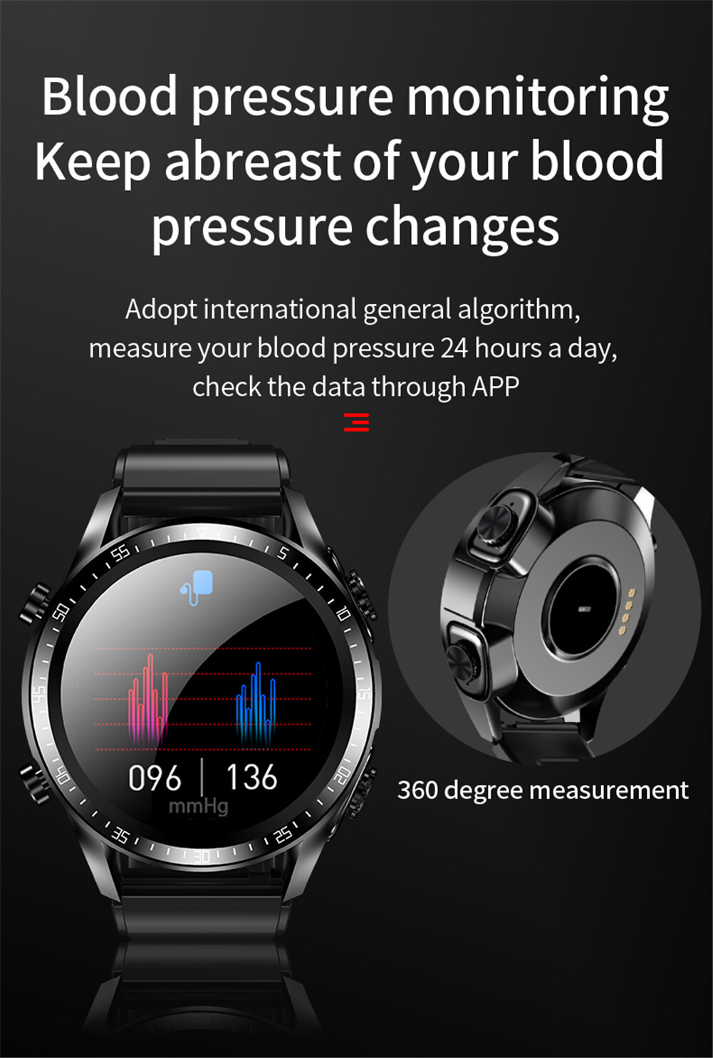 2 In 1 Smart Watch for Women Men Bluetooth Headphones Smartwatch for Android iOS