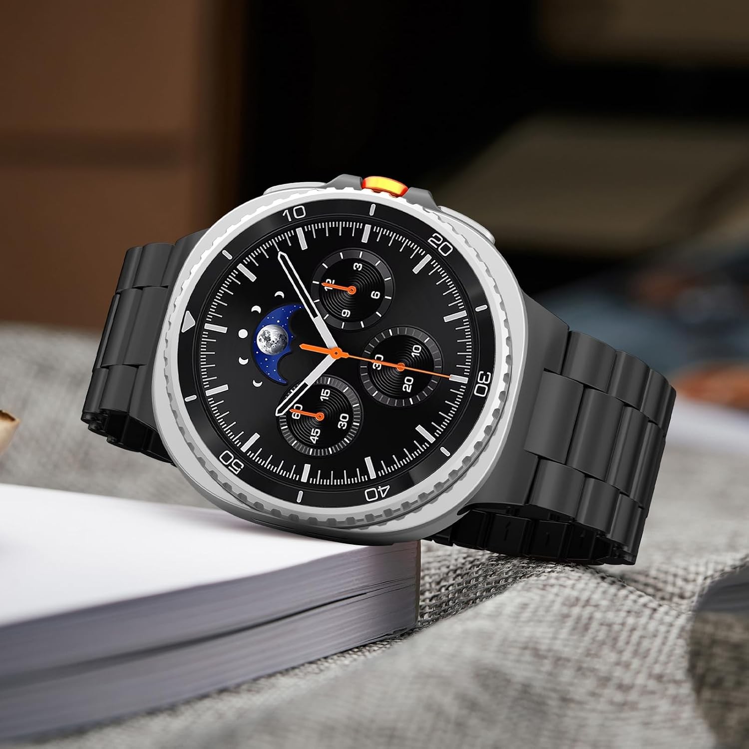 316L Stainless Steel Strap Compatible with Galaxy Watch 8 44mm No Gap