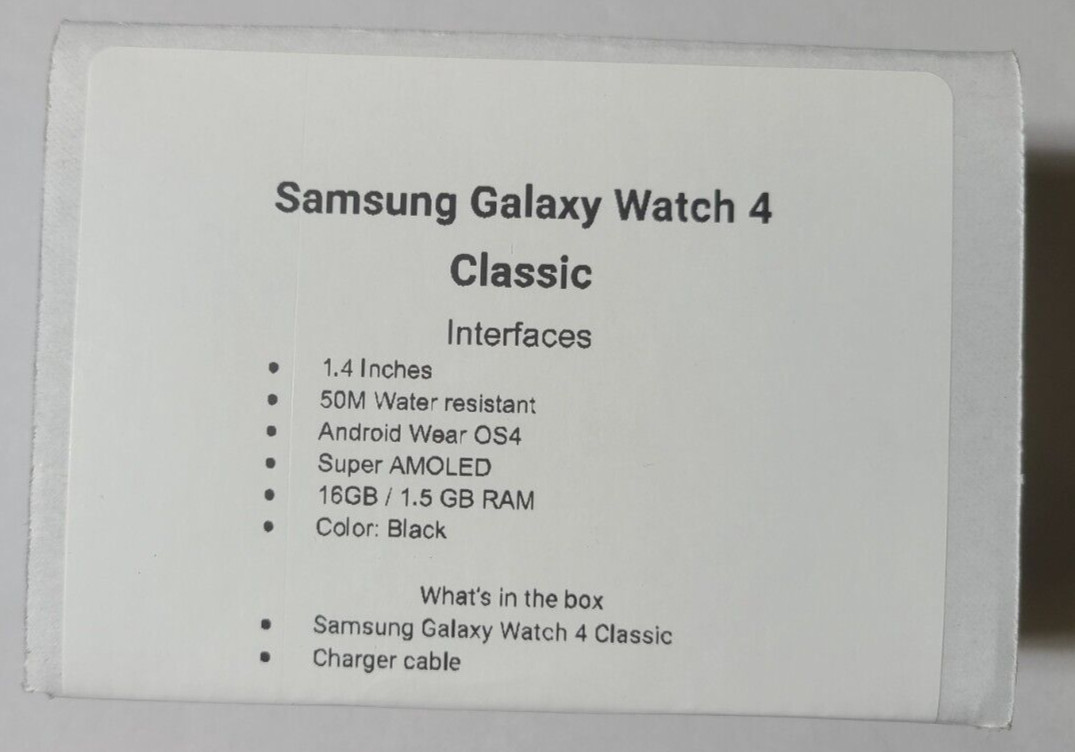 Samsung Galaxy Watch4 Classic – Black