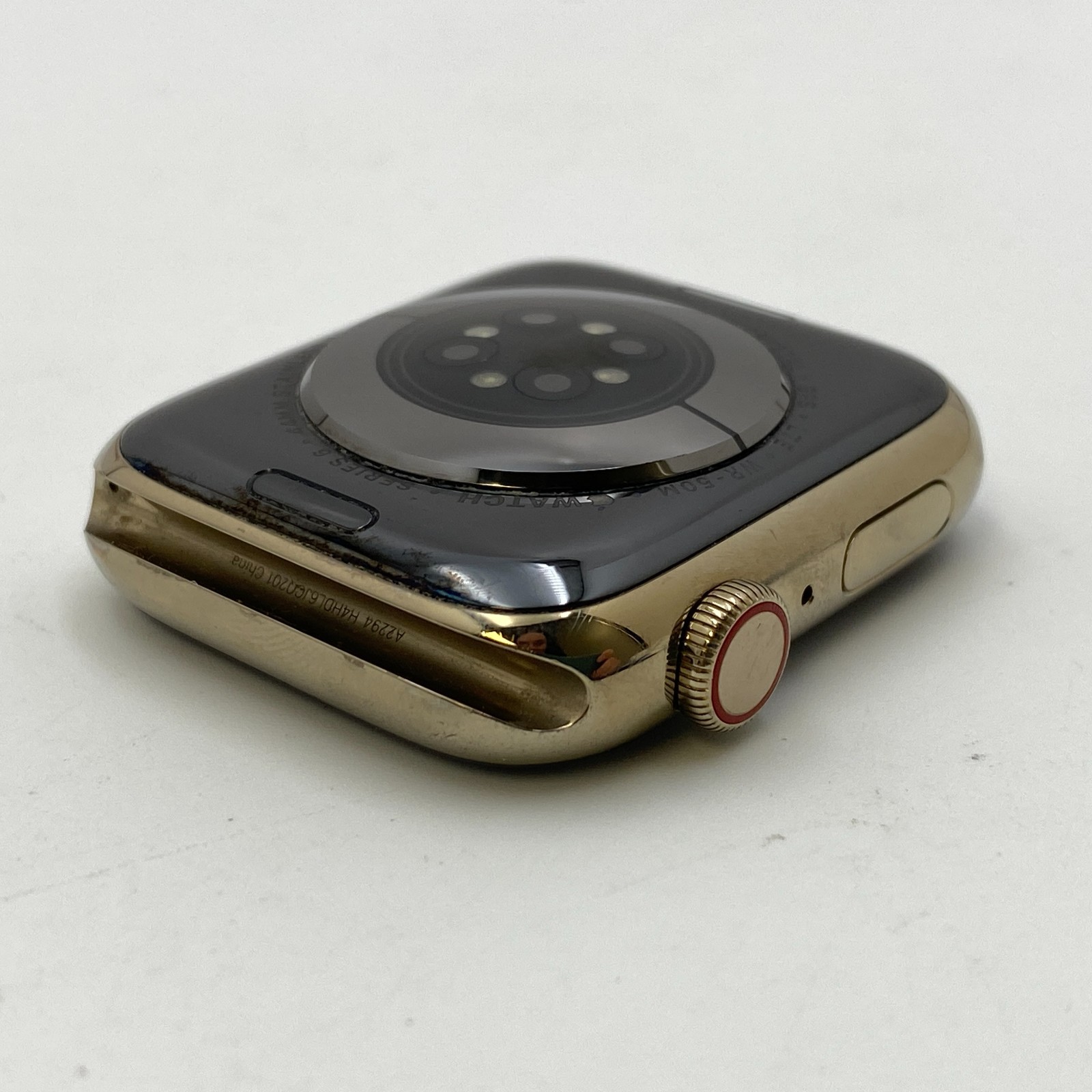 Apple Watch Series 6 – 44mm Stainless Steel Gold (Unlocked) A2294 – Very Good