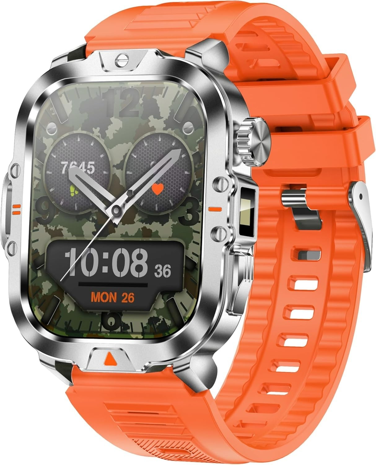 Smart Watch for Men, 2.01” – Orange