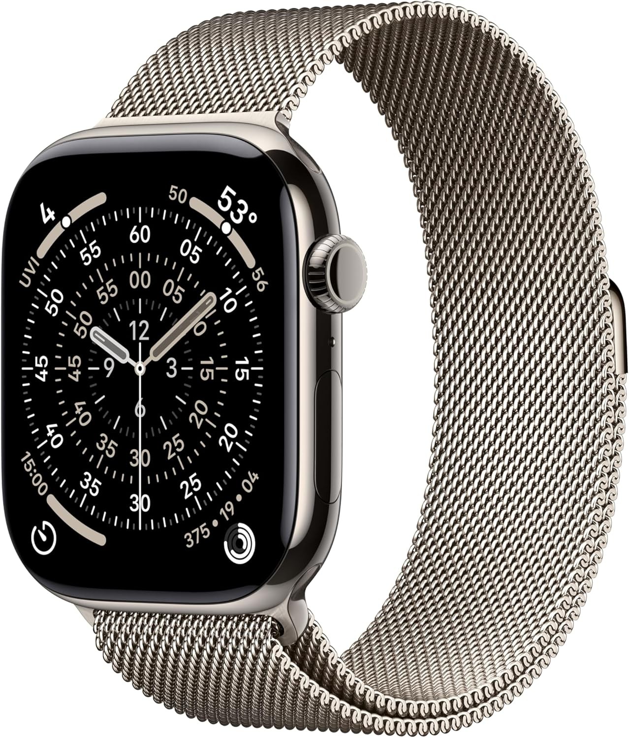 Apple Watch S11 (GPS + LTE) 46MM Natural Titanium Case with Titanium Milanese