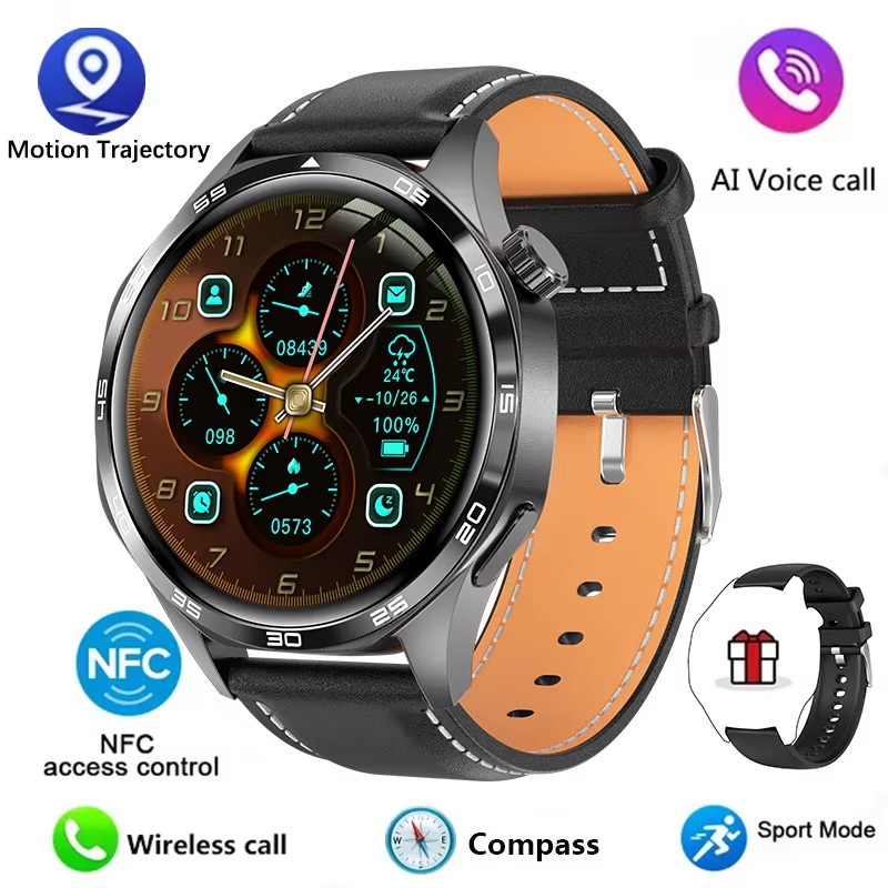 5 PRO Smart Watch Men AMOLED HD Screen Bluetooth GPS NFC Health Smartwatches