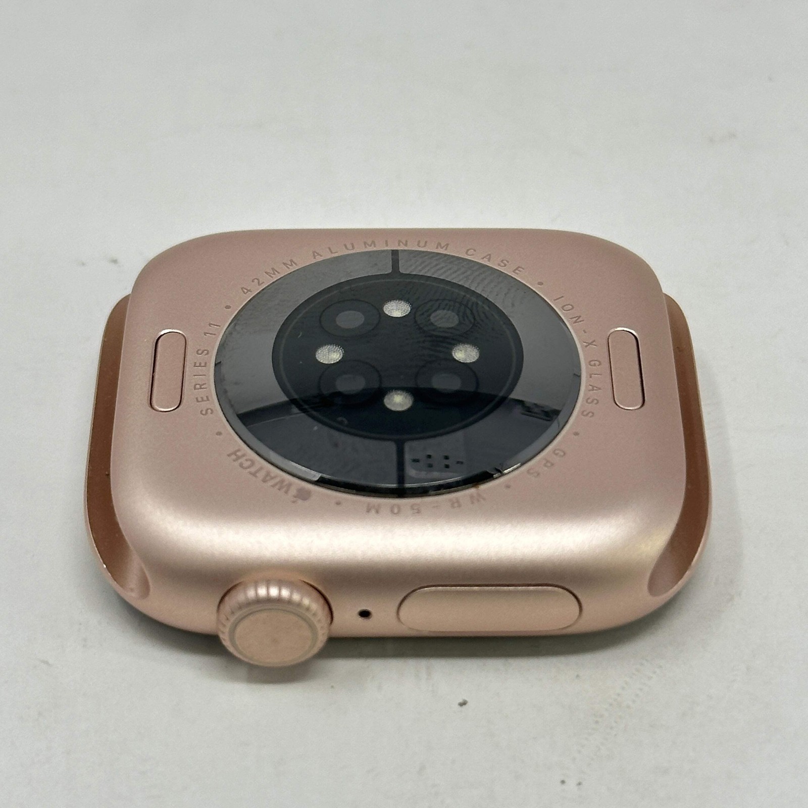 GPS Only Apple Watch Series 11 42MM Rose Gold Aluminum MEU04LW/A Face Only