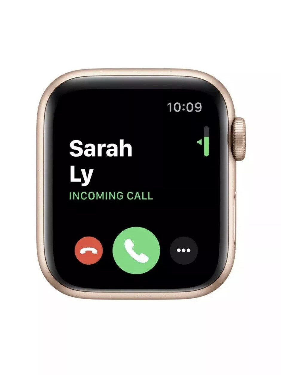 Apple Watch Series 5 GPS 40mm Gold Aluminum Case Pink Sand Sport Band -S/M & M/L
