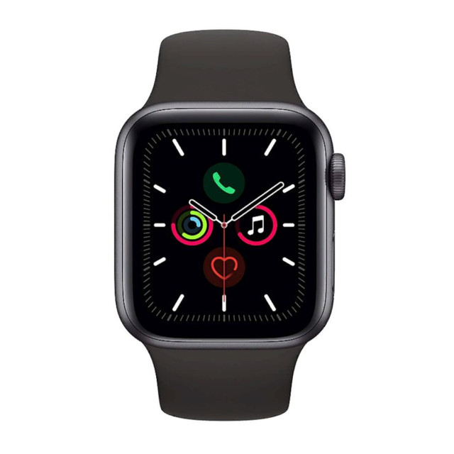 Apple Watch Series 5 40MM Space Gray Aluminum Case with Black Sport Band