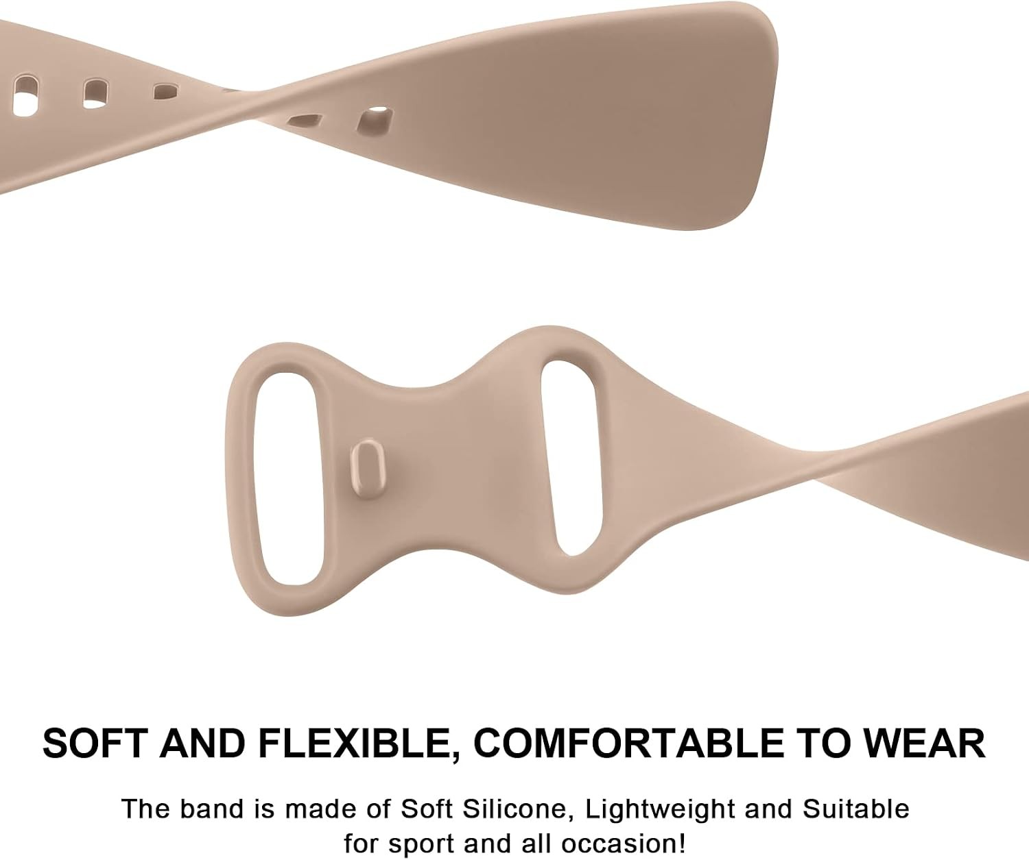 Soft Strap Compatible with Fitbit Charge 6 / 5 Advanced Fitness Tracker