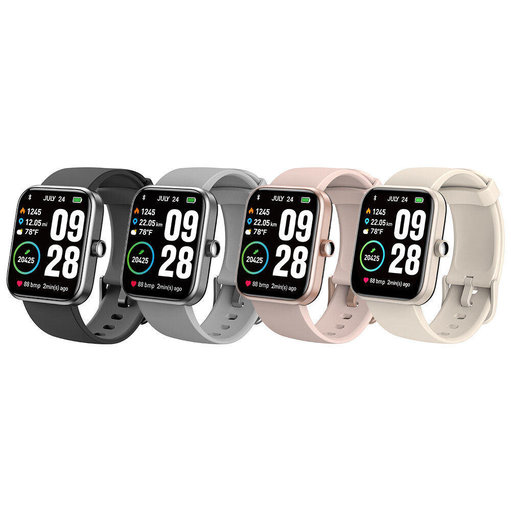 TOZO S2 44mm Smart Watch Alexa Fitness Tracker 5ATM Waterproof for iOS Android