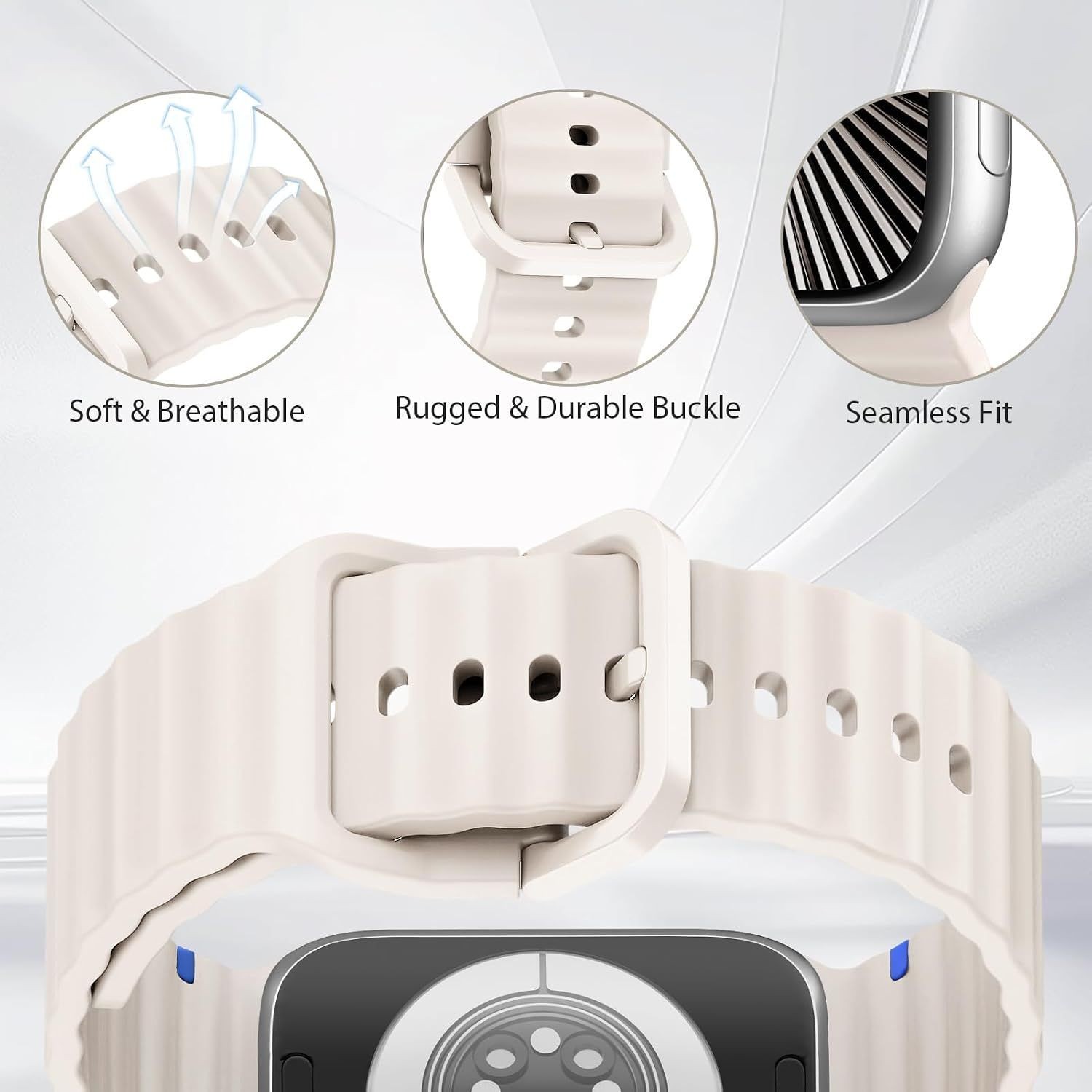 Waterproof Silicone Strap Compatible with Apple Watch Ultra/3 49mm/45mm