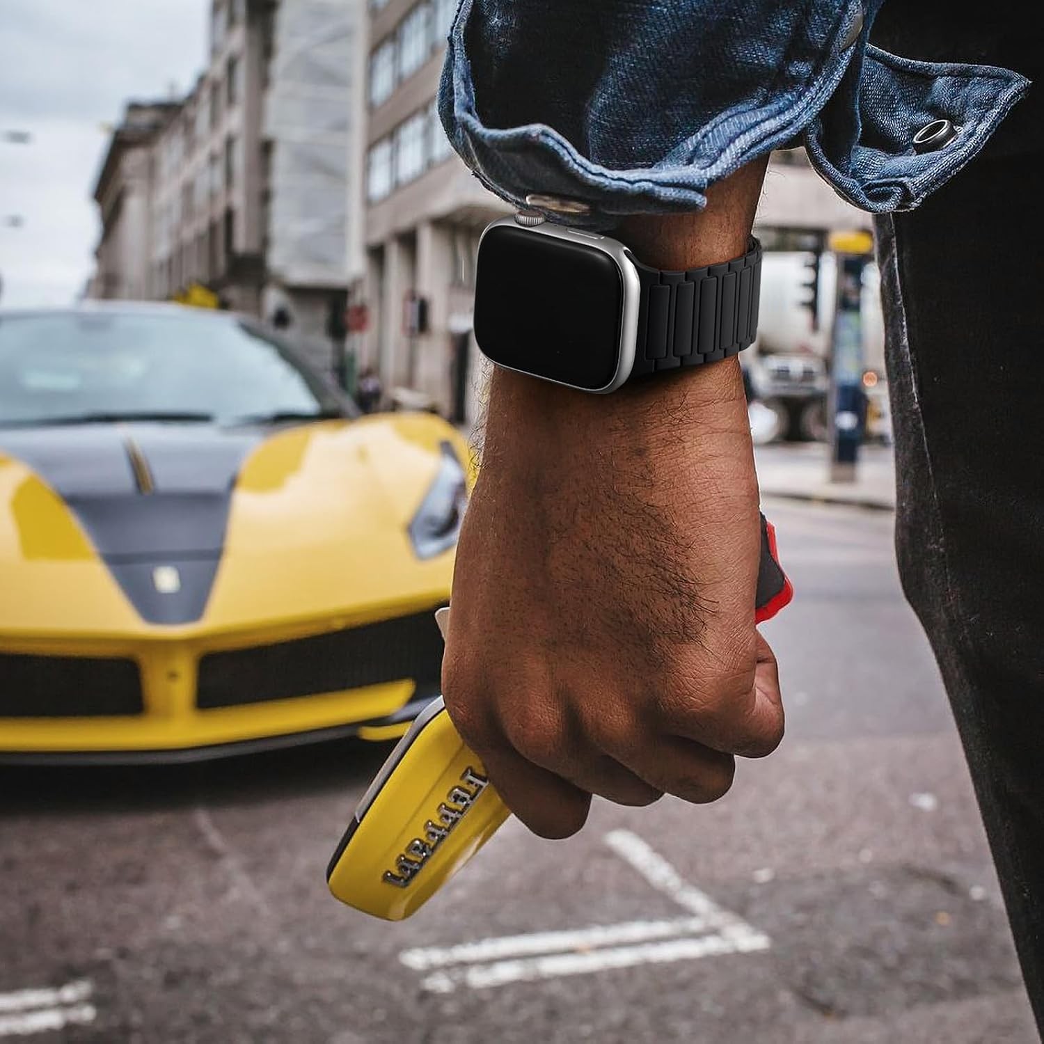 Silicone Strap Compatible with Apple Watch Series 11 44mm Solo Loop