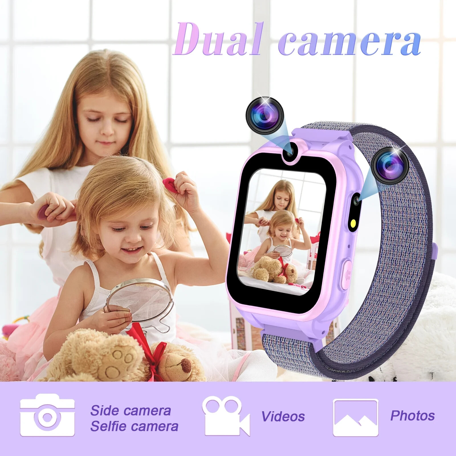 PTHTECHUS Smart Watch for Kids with MP3 Music Double Cameras 24 of Games