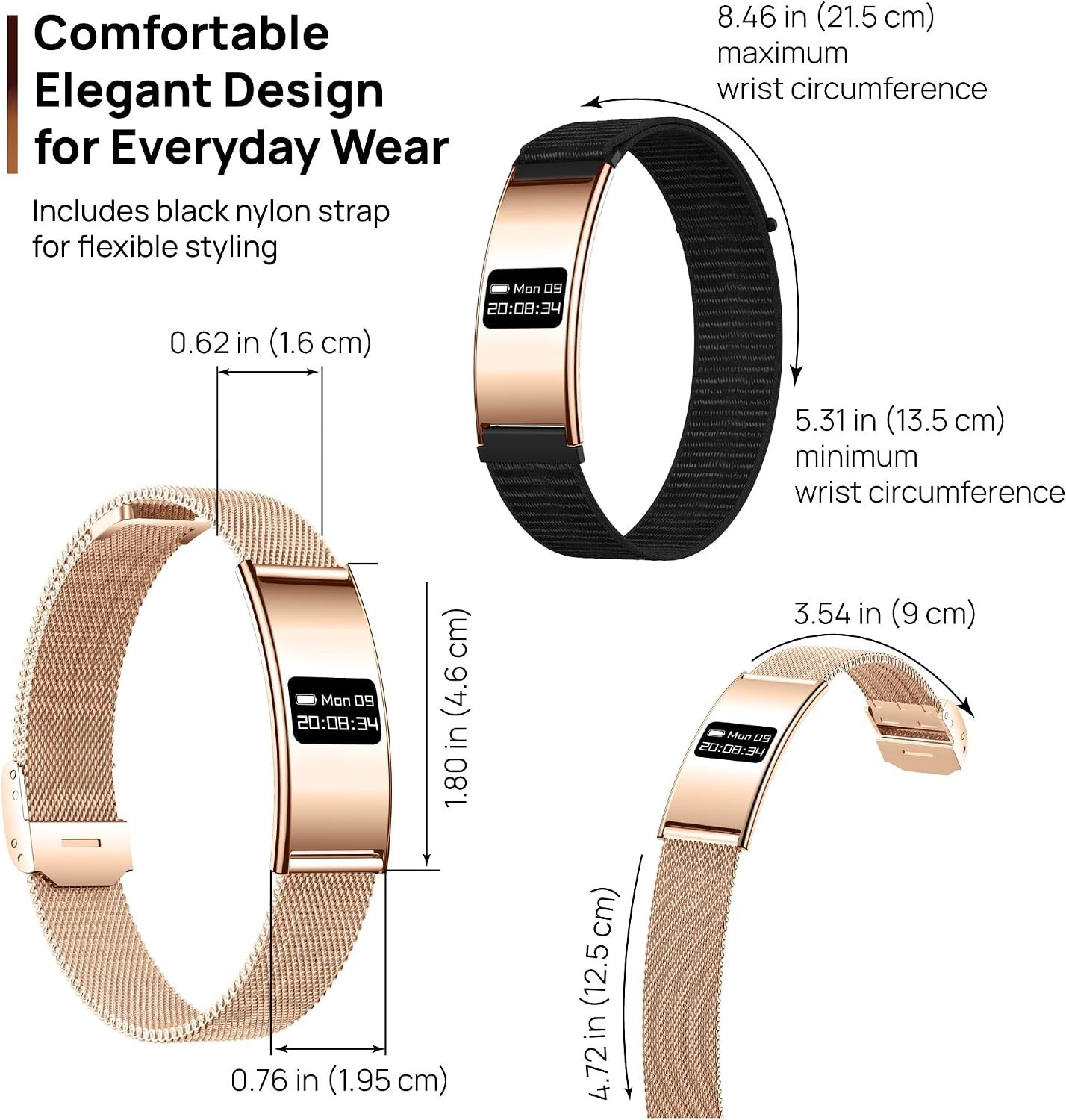 Smart Bracelet for Women Men – Fitness Activity Health Tracker Band
