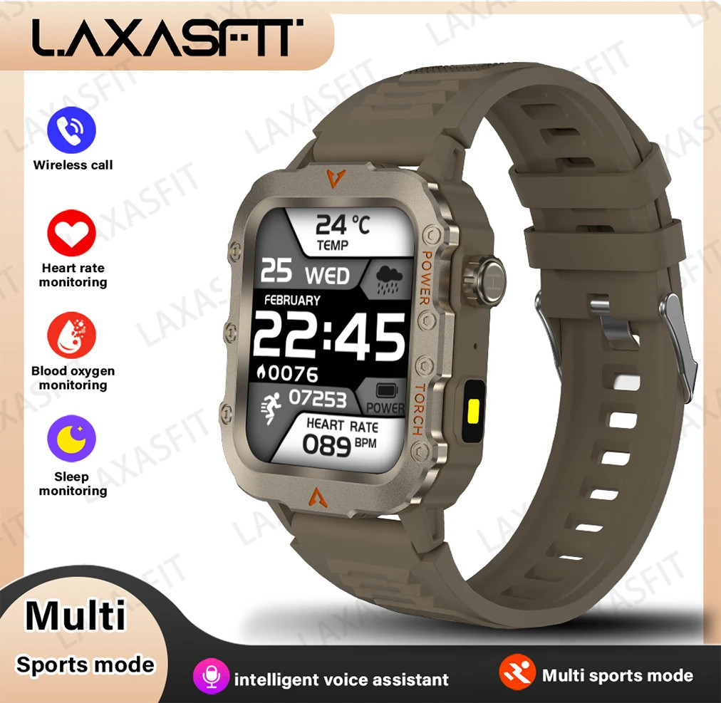 Smartwatch LED Flashlight Outdoor Q11 Health Monitor Activity Tracker