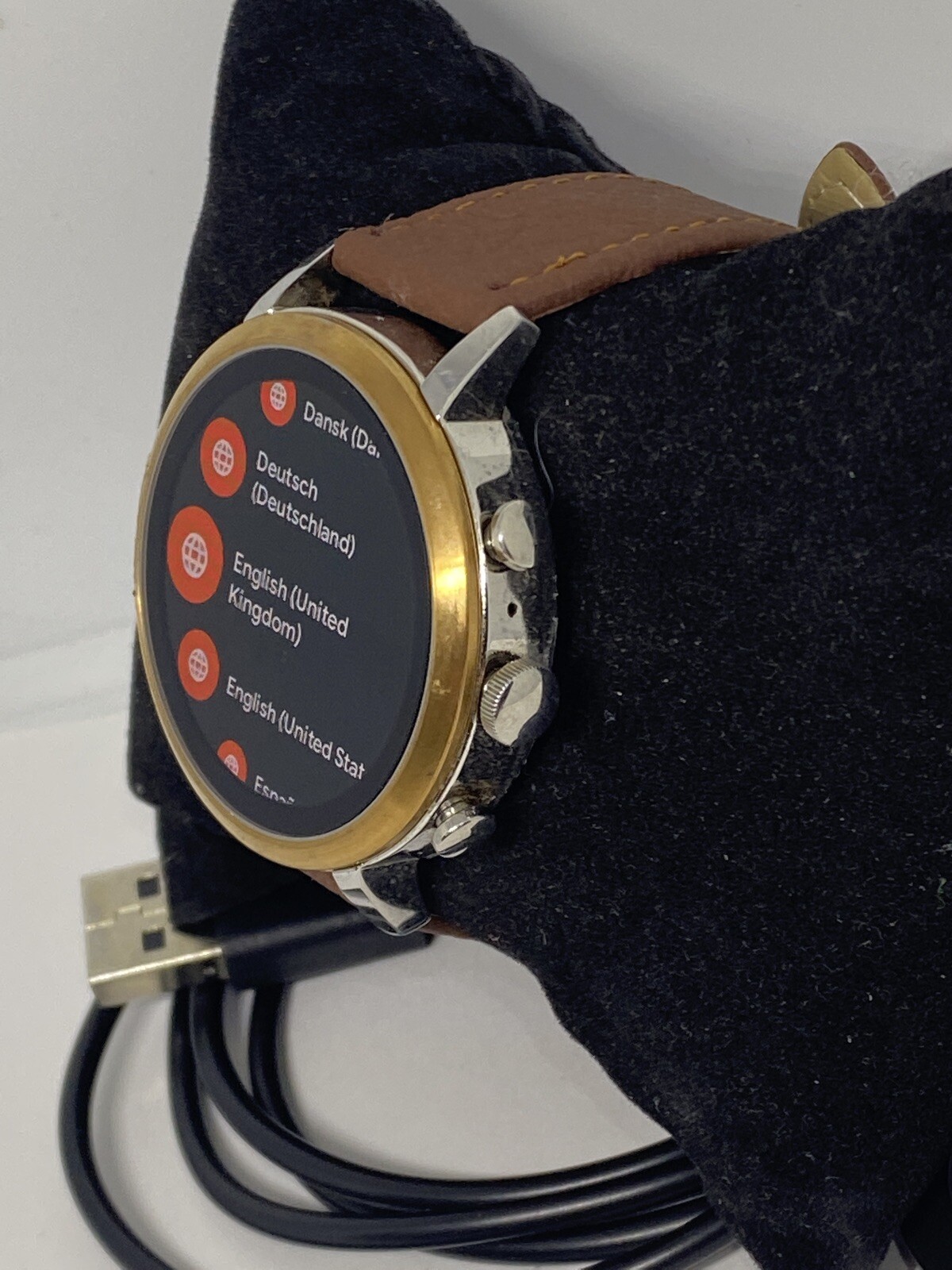 Fossil Gen 4 Authentic Digital Dial Smart Watch Custom Band FTW6016 AB121