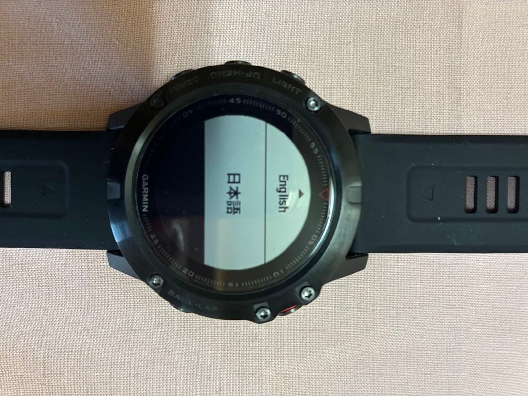 Garmin fenix 5X Sapphire GPS Smartwatch Black Bands Covers Used