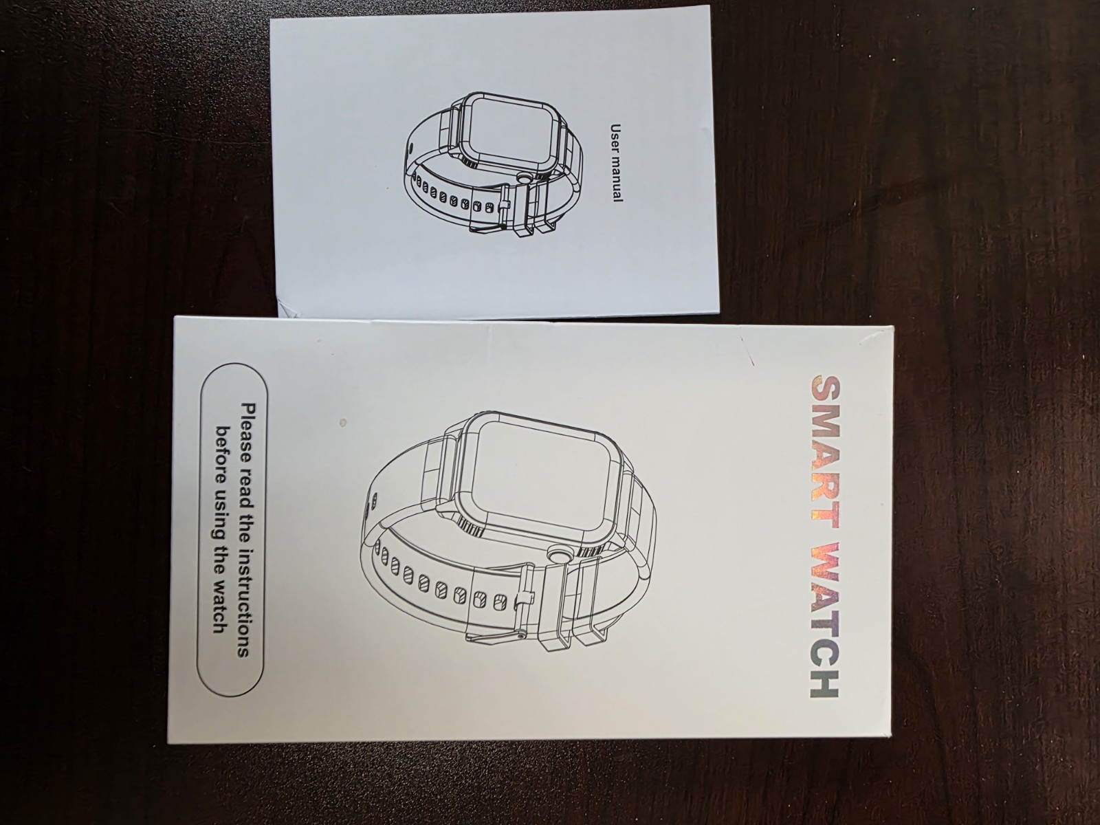 Smart Watch Pink Silicone Band Rose Gold Case Model Wearable Device