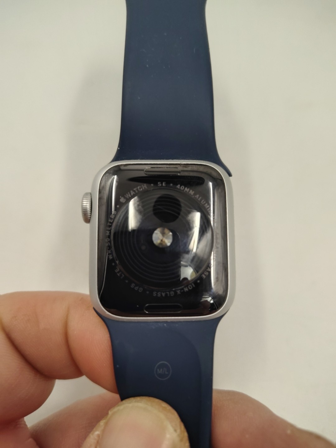 Apple Watch (SE) 2nd Gen. 40mm Silver Aluminum (LTE) w/ M/L Blue Band
