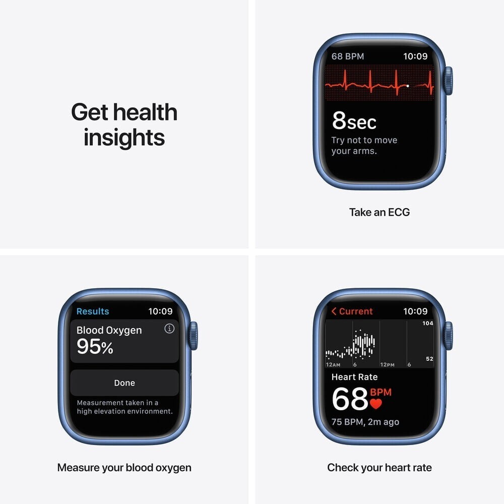 Apple Watch Series 7 41mm 45mm WiFi + GPS + Bluetooth – All Colors