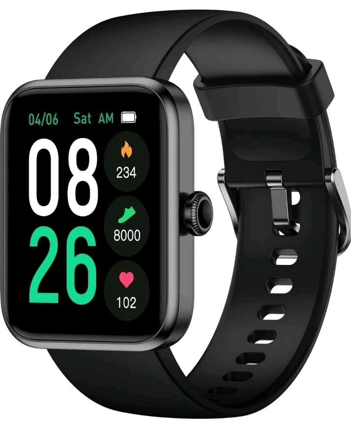 Smart Watch, Fitness Tracker with 45mm Touchcreen, Heart Rate Monitor, Blood…