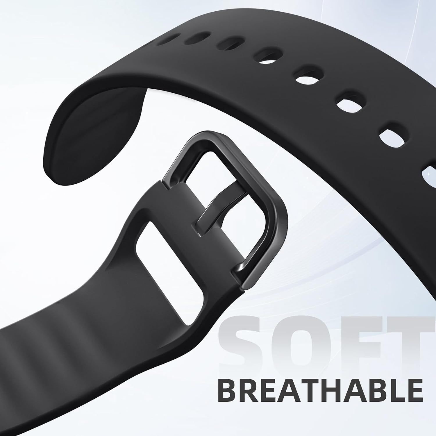 2 Pack Soft Silicone Strap Compatible with Samsung Galaxy Watch 8/9 40mm 44mm
