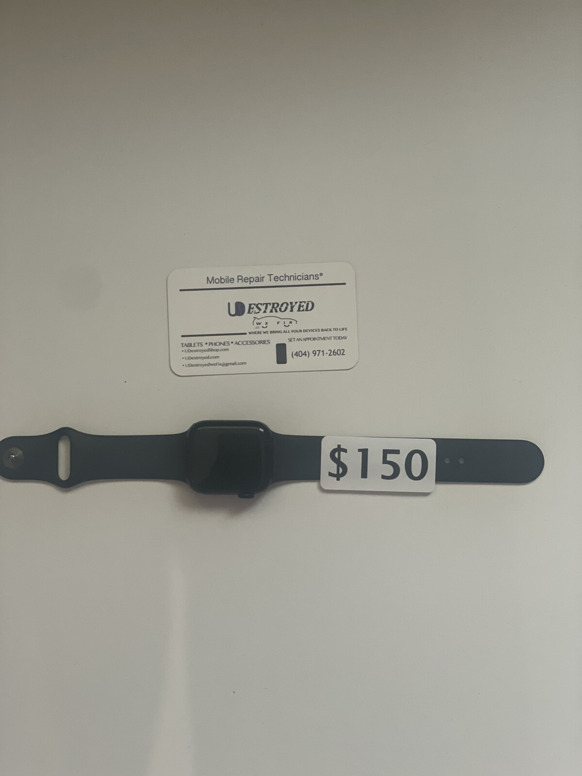Apple Watch Series 7 41mm Aluminum Case with Sport Band – Midnight, Regular (GPS