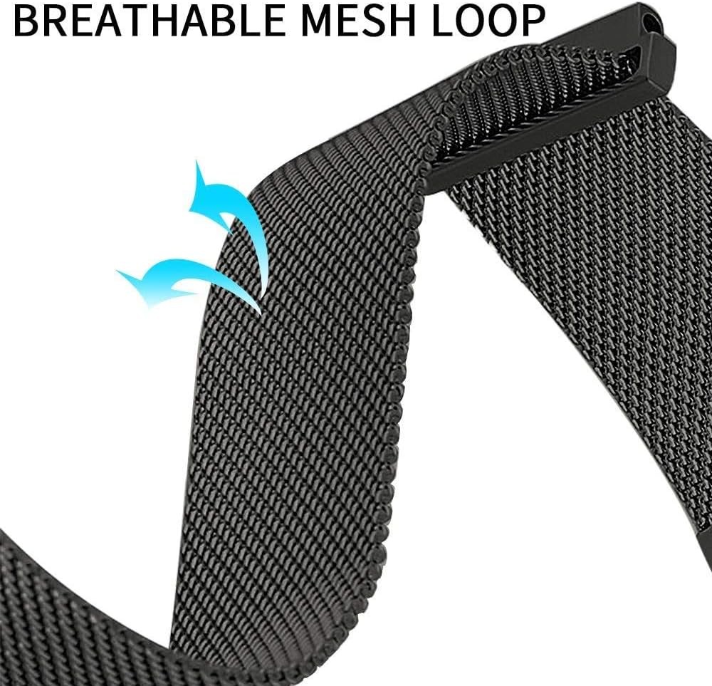 20mm Stainless Steel Strap Compatible with Samsung Galaxy Watch 7 40mm 44mm