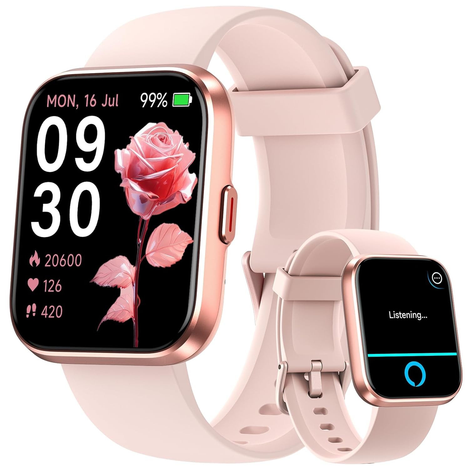 Fitpolo Smart Watch for Women Android iPhone 1.8” Touch Screen Alexa Fitness