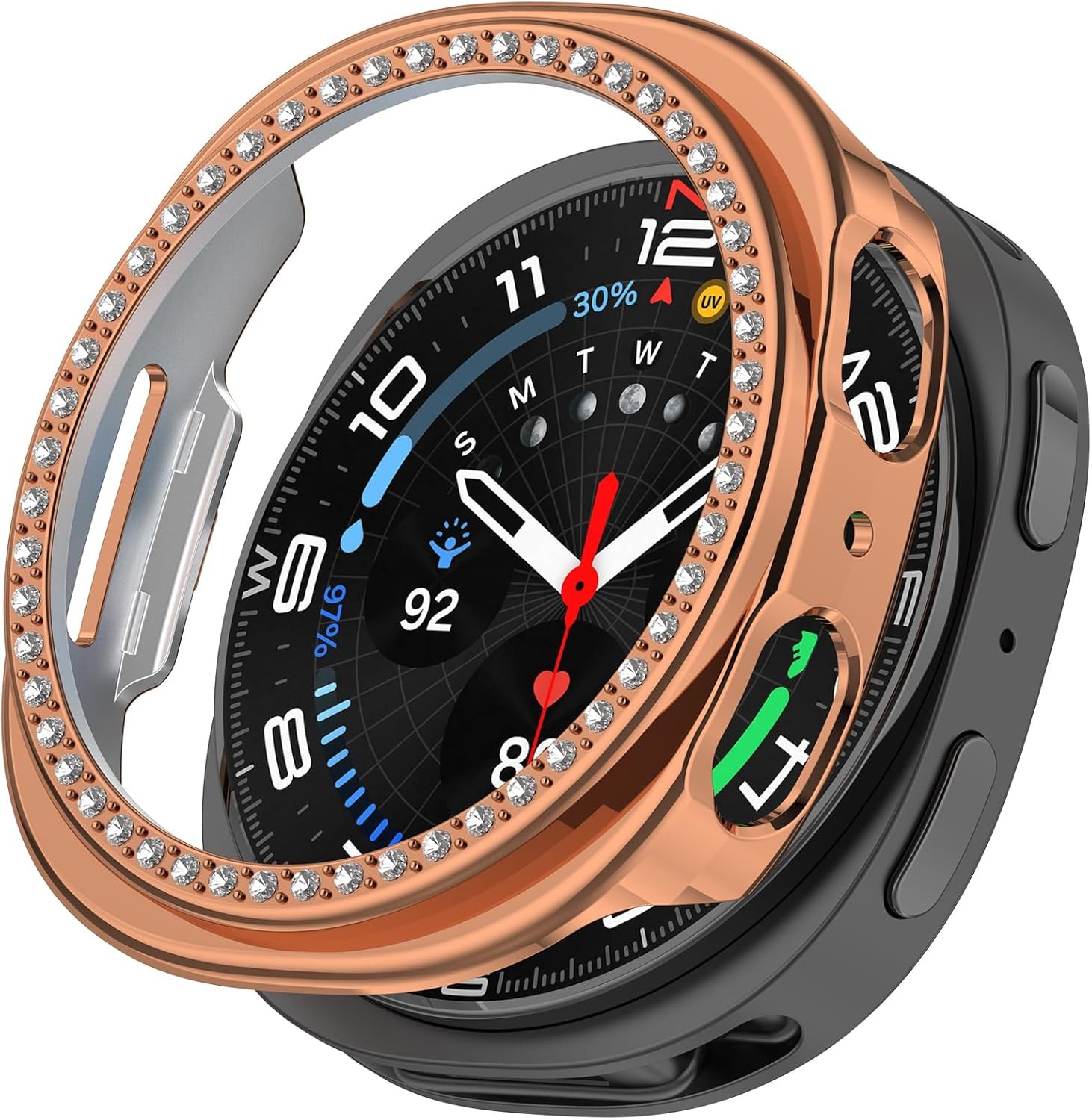 5Pack Bling Bumper Case For Samsung Galaxy Watch 9 40mm, Watch 8 40mm Cover