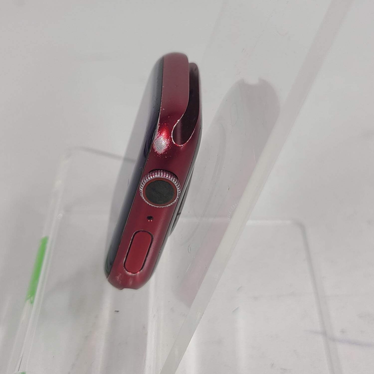 GPS Only Apple Watch Series 7 45MM Red Aluminum Red Sport Band MKJC3LL/A