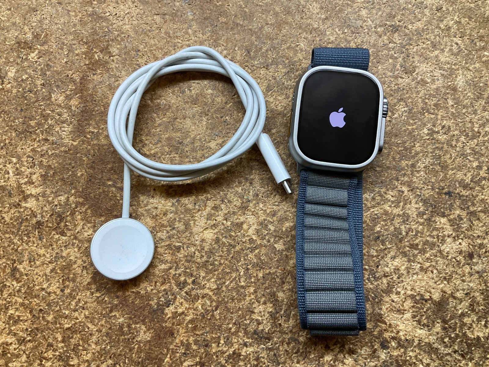 Apple Watch Ultra 49mm Titanium GPS+Cellular Blue Gray Alpine Loop Clean IMEI