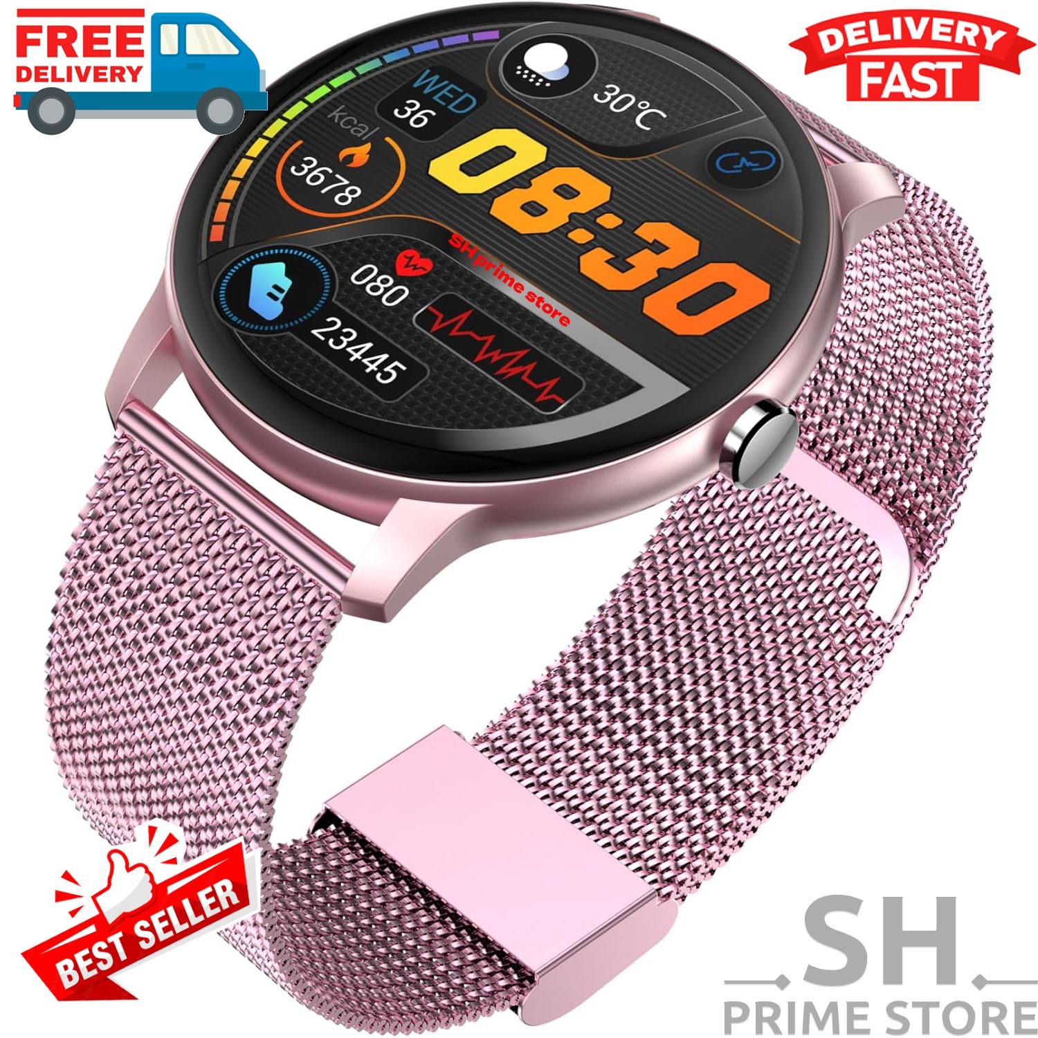 Smart Watch For Men/Women, Waterproof Smartwatch Bluetooth iPhone Samsung 2025