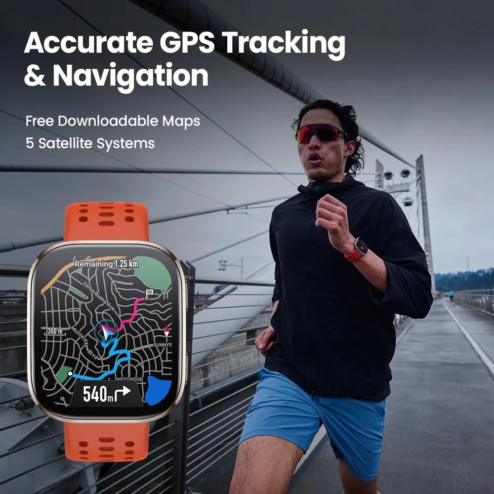 Amazfit Bip 6 Smart Watch 46Mm, 14 Day Battery, 1.97″ AMOLED Display, GPS & Free