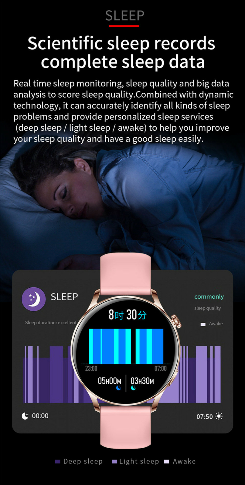 Smart Watch 1.28 inch Touch Screen Bluetooth Call Watch for Andorid IOS Phones