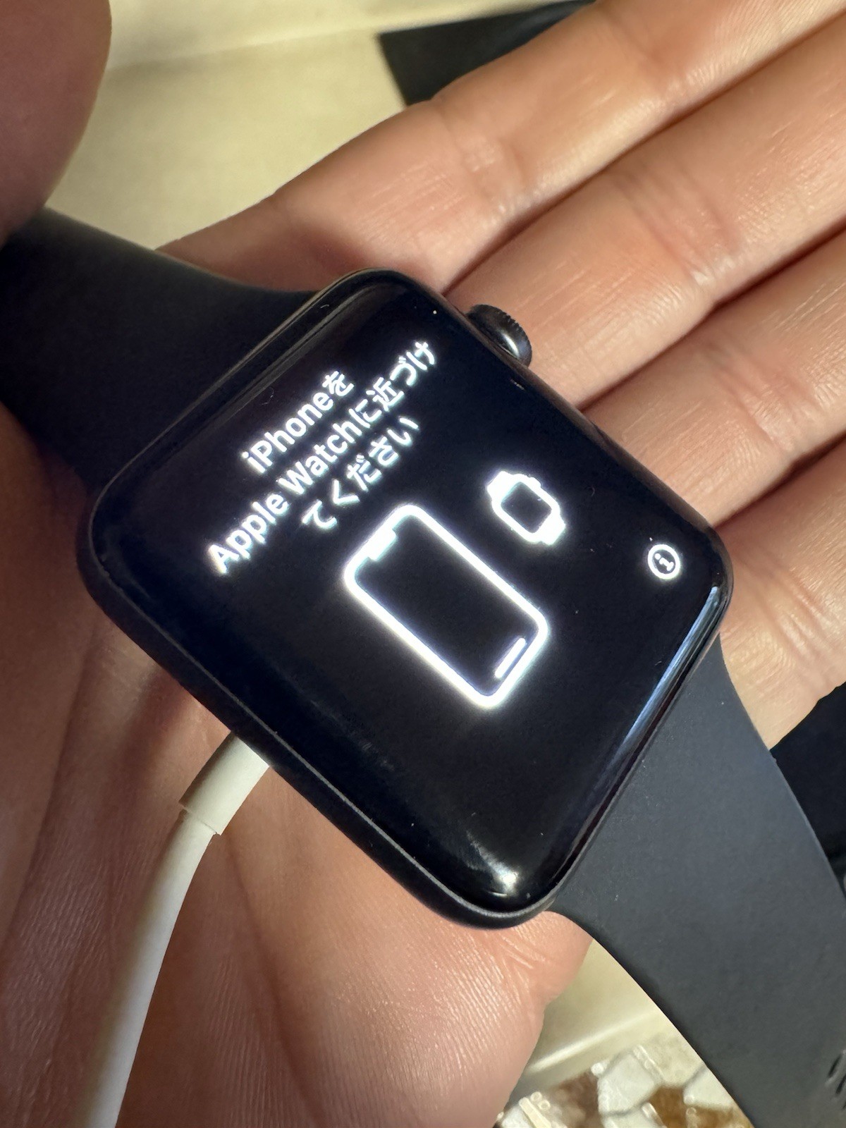 Apple Watch Series 3 42mm Space Gray Aluminum Case with Black Sport Band