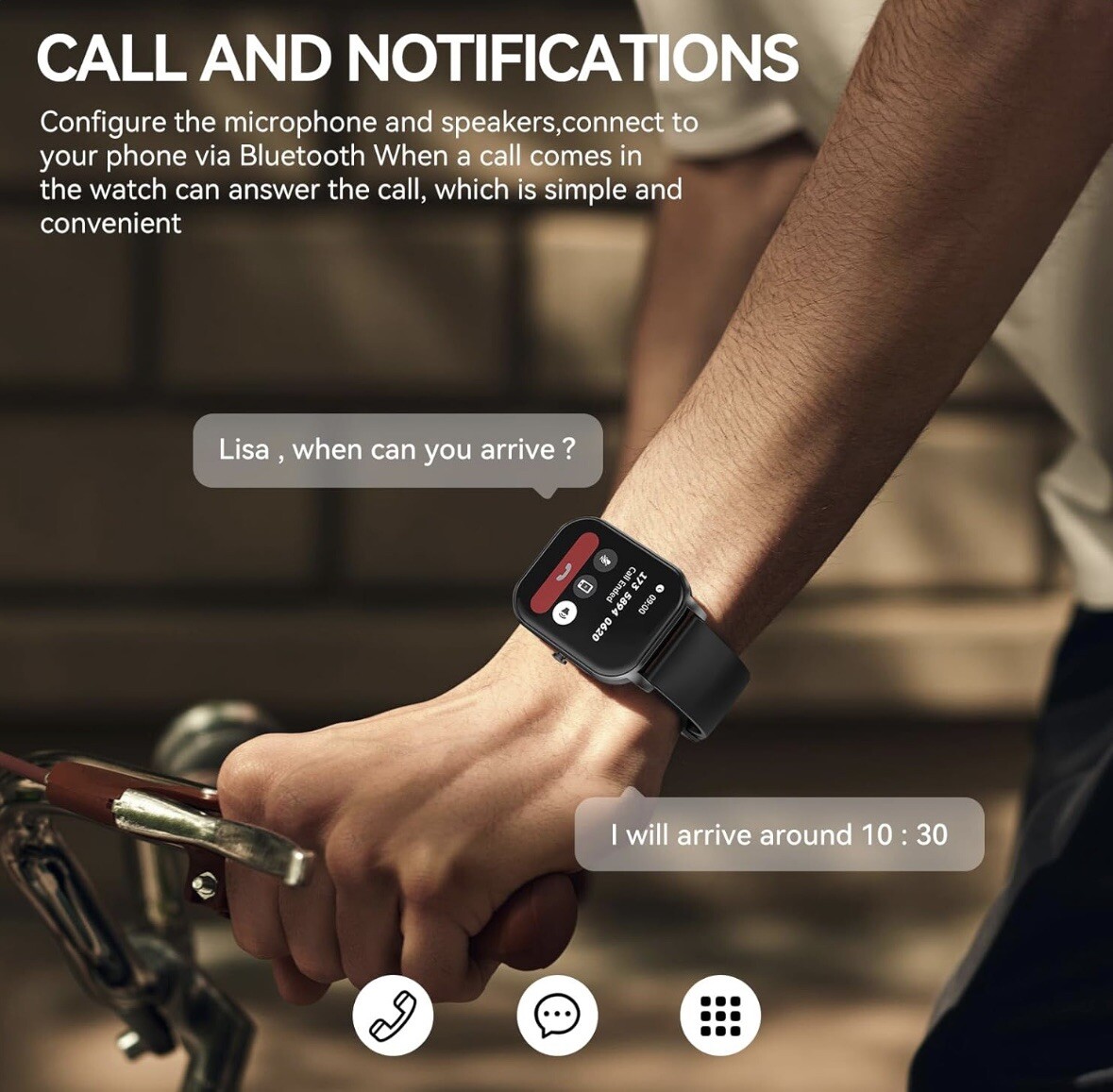 Smart Watch Waterproof 2.02” Activity Tracker and Smartwatches