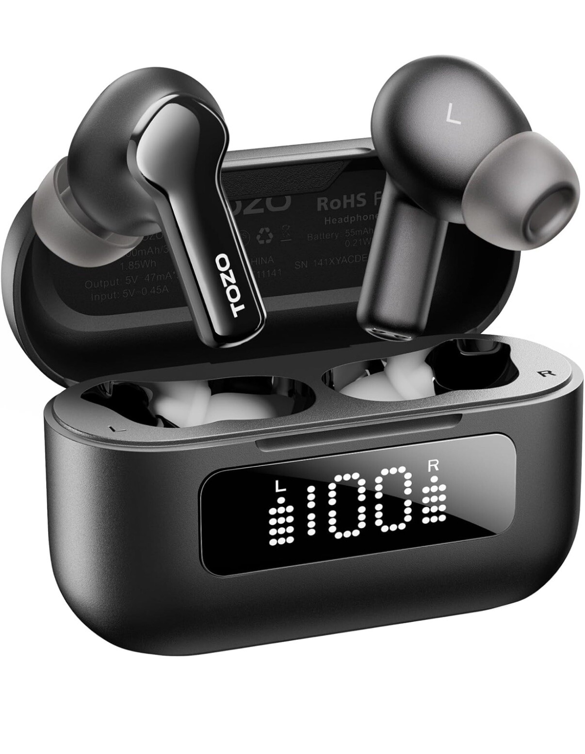 Kit TOZO S5 Smart Watch (Answer/Make Calls) 1.43’’ AMOLED & Wireless EarbudsNC3